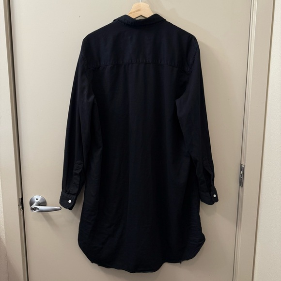 Frank & Eileen Famous Denim Cotton Mary Classic Shirtdress size large black - Picture 8 of 11
